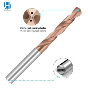 3-10mm Solid Carbide Drill Bit Internal Coolant 5D For CNC Tools