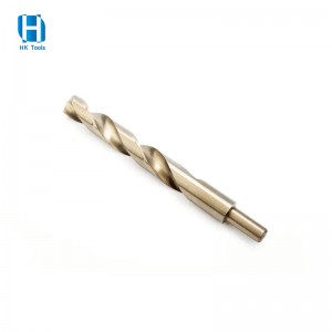 HSS M2 Finish Reduced Shank Bor Tanah Penuh 135 Titik Pisah untuk Pengeboran Logam