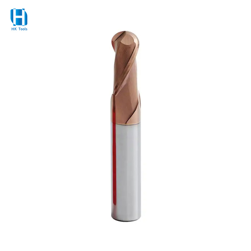 HRC55 Carbide 2 Flute Panjang Panjang Ball Nose End Mills