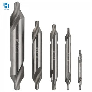 60°Split Point HSS DIN333 Double Ended Centre Self Centre and Spotting Drill Bit For Hole Processing