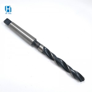 HSS DIN341/ANSI B94.11-1977 Taper Shank Mata bor putar untuk pengeboran dalam logam