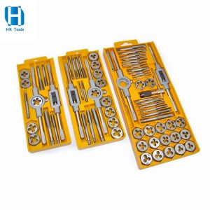 Customer Tap & Die Set 12pcs20pcs 40pcs screw thread hand tap thread rolling die