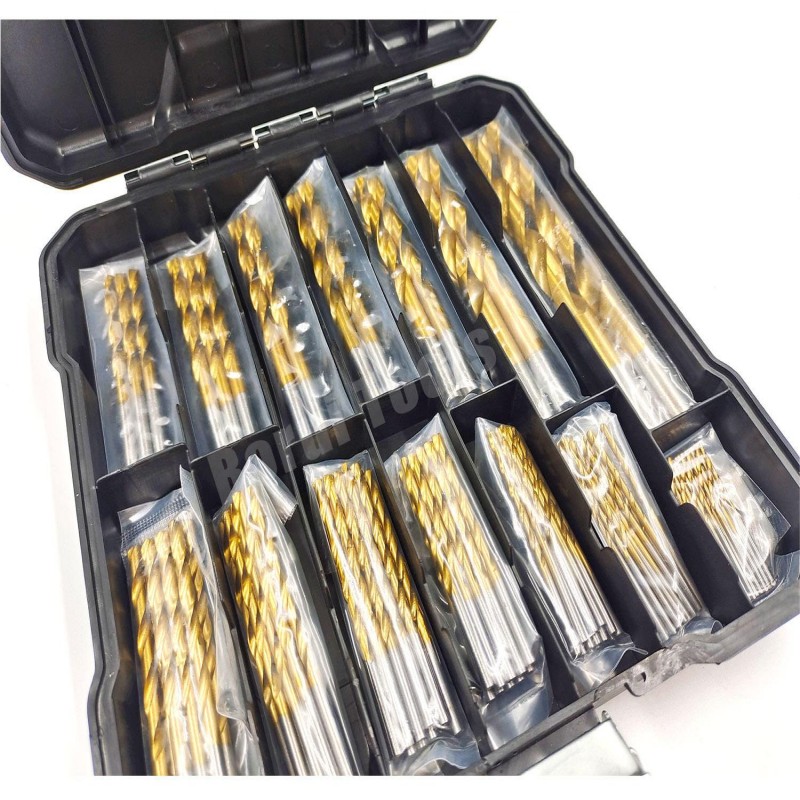 চীন প্রস্তুতকারক 99 pcs1-10mm গুণমানের এইচএসএস ড্রিল বিট মেটাল কেস বৈশিষ্ট্যযুক্ত চিত্রে সেট