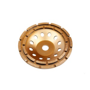 100-230mm double row grinding wheels stone marble diamond cup discs