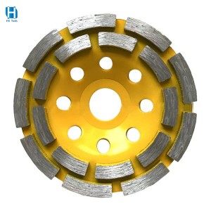 Diamond double row cup grinding wheel for stone grinding Concrete Construction Material