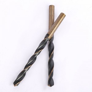 10PCS HSS 4341 Straight Shank Drill Bit Set Black&Yellow With Plastic Box For Metal Drilling
