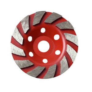 105mm Welded Diamond Segmented Turbo Grinding Cup Wheel for Concrete and Other Construction Material