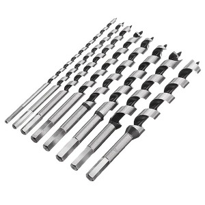 8PCS Wooden Box Auger Drill Bits Set 230mm Length For Woodwork