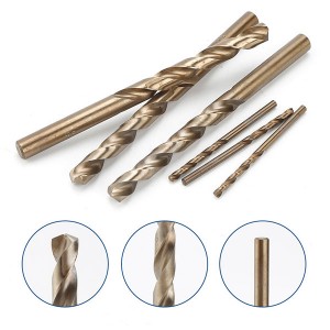HSS-Co High Speed Steel Striaght Shank Drill Bit M35 For Stainless Steel