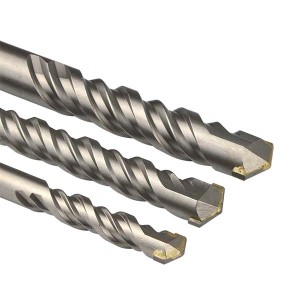 S4 Flutes SDS Plus Hammer Drill Bit Tungsten Carbide For Concrete Wall Stone
