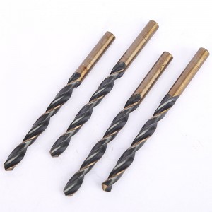 10PCS HSS 4341 Straight Shank Drill Bit Set Black&Yellow With Plastic Box For Metal Drilling