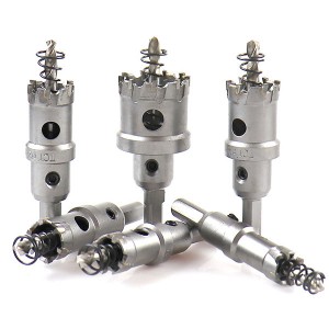 TCT Hole Saw Set 8PC Tungsten Carbide Tipped For Stainless Steel Metal