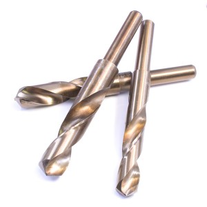 HSS6542 Fully Ground Cobalt 1/2 Reduced Shank Twist Drill Bits For Stainless Steel