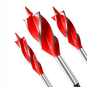 HSS Four Flutes Hex Shank Auger Wood Drill Bits