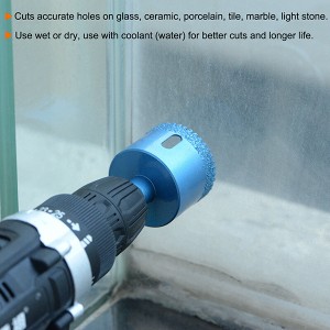 50mm Serrated Brazed Diamond Drill Bit Hole Saw For Glass Tile Stone Ceramic