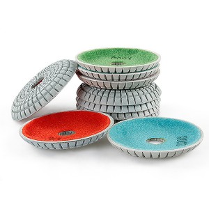 Hot Sale Marble Concave Granite Quartz Grinding Resin Wet Convex Concrete Diamond Polishing Pad