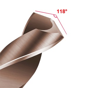 HSS6542 Fully Ground Cobalt 1/2 Reduced Shank Twist Drill Bits For Stainless Steel