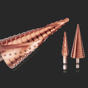 M35 Cobalt Containing HSS Step Drill Bits Hexagonal Shank For Stainless Steel