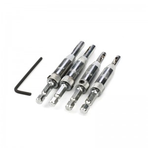 Door And Window Hinge Drill Bit Positioning Hole Opener Hexagonal Handle Positioning And Hole Drilling Integrated Drill