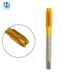 HSS M2 Titanium Coated Spiral Pointed Machine Taps For Tapping Stainless Steel