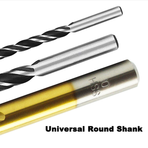 High Speed Steel Titanium Coated Brad Point Drill Bit Set 8PCS For Woodworking