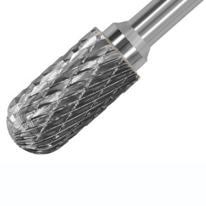 Cylindrical Ball Head Rotary Burr Cutter Tungsten Carbide Burr Bit For Metal Grinding Engraving