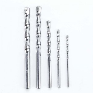Round Shank Hammer Masonry Drill Bit Zinc-Coated U Flutes For Concrete Brick Masonry