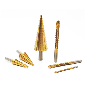Step Drill Set 6PCS Triangular Shank Straight Slot For Hole Drilling