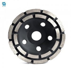 Double Row Cup Wheel Grinding Wheel for Granite Marble Concrete Floor