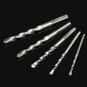 Masonry Hammer Drill Bit 5-12mm Three-Flat Shank For Concrete Brick