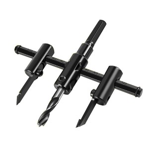 Wood Circle Hole Saw Cutter Aircraft Type Adjustable Woodworking Hole Saw Opener Drill Bit