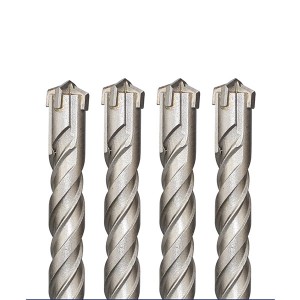 Cross Tips SDS Plus Hammer Drill Bits Round Shank For Masonry Wall Concrete
