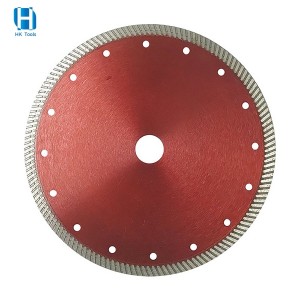 Hot Pressed Sintered Fine Turbo Rim Diamond Saw Blade 105-350mm For Tiles