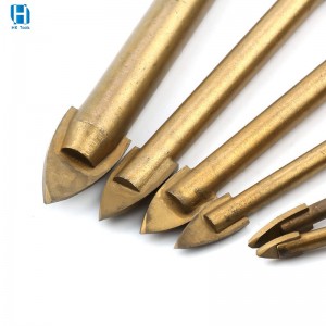 Straight shank spear tip glass drill bit is a specialized tool used for drilling holes in glass,tile,Ceramic.