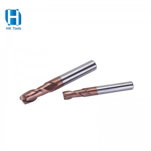 High Quality 55 HRC 2 Flutes End Mill For below HRC55 steel cutting