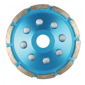 High Quality Single Row Diamond Cup Wheel For Concrete Cutting Grinding