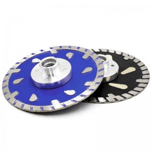 Sintered Turbo Rim Diamond Saw Blade With M14 Flange For General Purpose Cutting