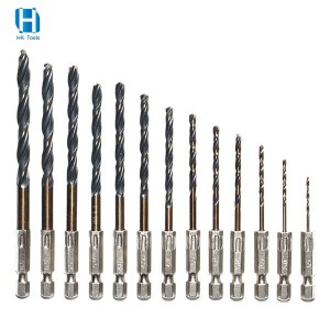 13PCS Quick Change 1/4″ Shank HSS Drill Bit Set For Metal