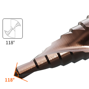 HSS4241/6542 Hexagonal Shank Straight Spiral Fluted Step Drill Bits For Reamering