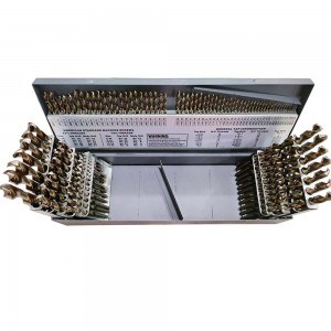 115PCS Jobber Length 1/16″-1/2″ Letter a-Z #1-#60 M35 HSS Cobalt Drill Bit Set for Hardened Steel Metal