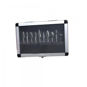 10PCS 6mm Shank Double Cut Tungsten Carbide Rotary Burr Set for Grinding