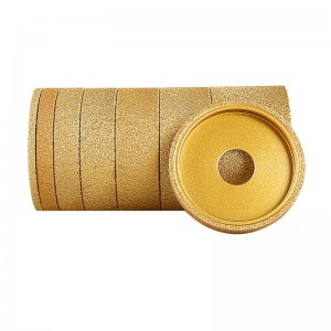 Vacuum Brazed Marble Granite Stone Ceramic Diamond Abrasive Grinding Profile Wheel For Angle Grinder