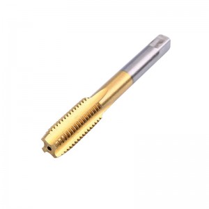 HSS 6542 Titanium Coated Straight Flute Machine Taps DIN371 DIN376 For Aluminium Alloy Copper