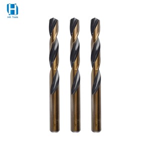 HSS6542 Straight Shank Drill Bit Black&Yellow Finish DIN338 For Metal