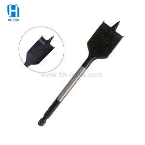 30mm 1/4” Hex Shank Self-Feed Wood Spade Drill Bit Flat Drill Bit with Screw Tip for Fast Wood Boring