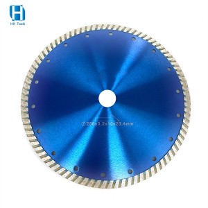 Hot Pressed Diamond Saw Blade Turbo Rim 180mm For Granite Marble