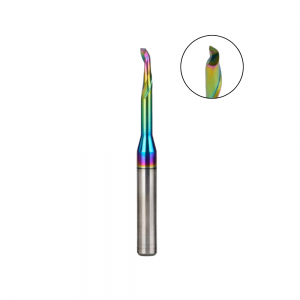 CNC Router Bit Single Flute Color Coating HSS Co Aluminum Milling Cutter