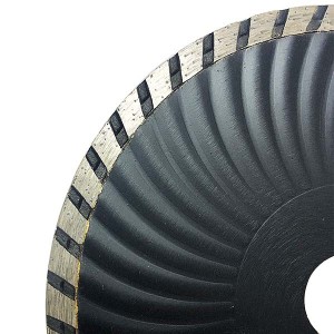 Cold Pressed 105-230mm Wave Turbo Diamond Cutting Saw Blade For Marble