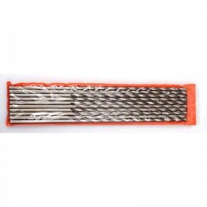 DIN340 High Speed Steel Long Straight Shank Drill Bit HSS4341 For Metal Fast Drilling