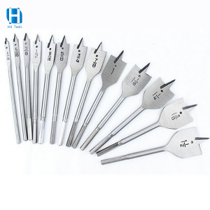 13PCS Inch Size Woodworking Flat Drill Bits Set With Bag